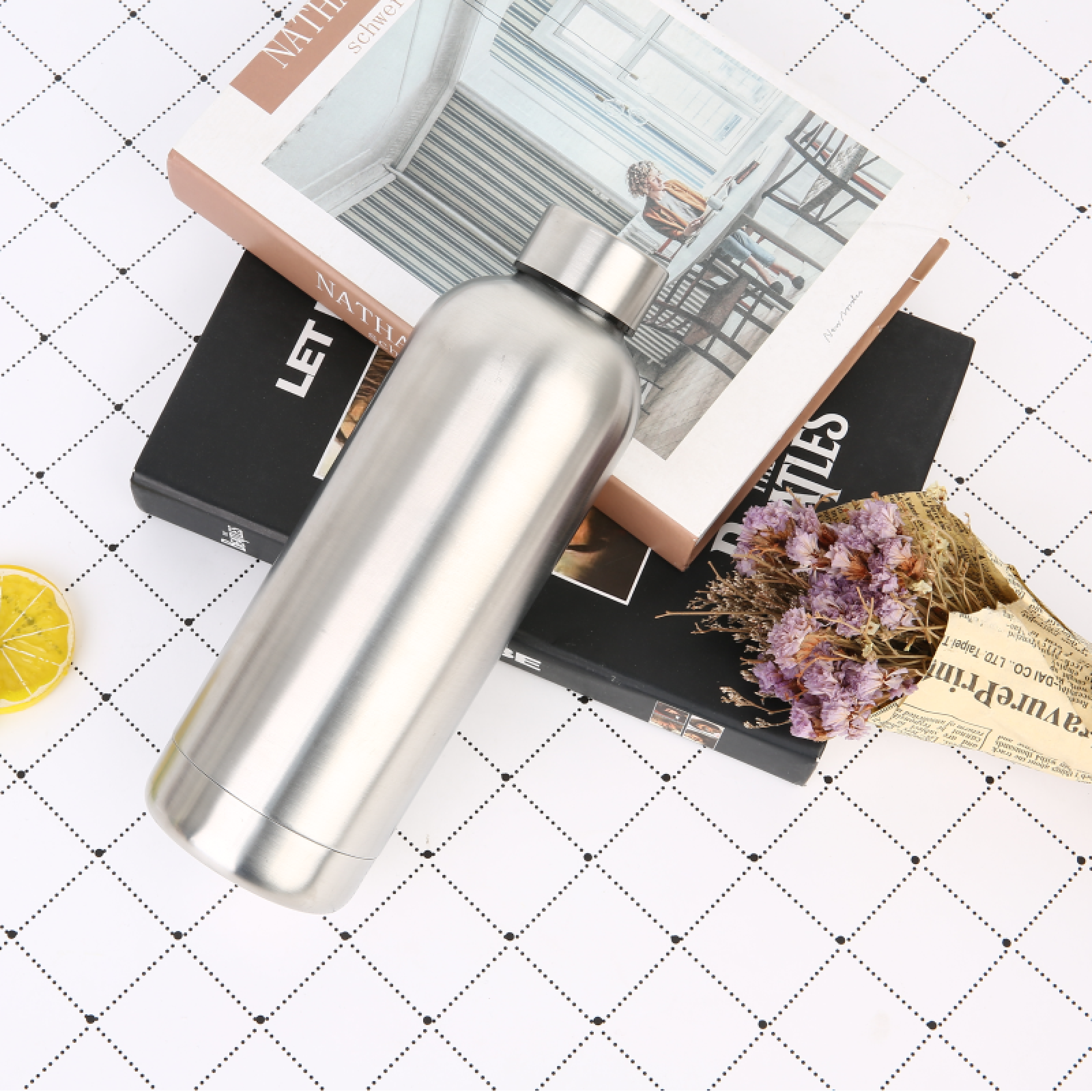 17oz Slim Insulated Stainless Steel Water Bottle